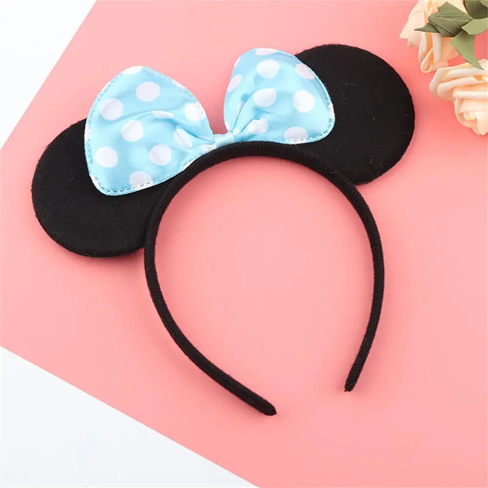 Knot Accessories Minnie Hairbands Favors Mom Lovely Ears Kids Mickey Headbands Hair Boys Party Sequin Baby Birthday Bows Girls