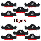5/10/20pcs Pirate Eye Patches Skeleton Eye Mask Felt One Eye Skeleton Captain Eye Patches for Halloween Pirate Theme Party Decor