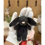 Stuffed Animals Cute Cartoon Rabbit Keychain Love Pompom Trinket Toy Girl Bag Car Keychain Mobile Phone Pendant Jewelry Gift