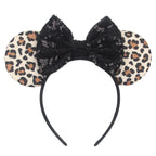 2026 Trip Mouse Ears Headband for Girls Women Sequin Castle 5"Bow Hairband Festival Party Cosplay DIY Hair Accessories