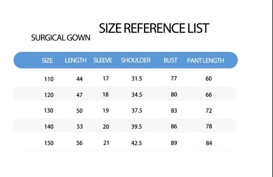 Kids Doctor Nurse Cosplay Costume, V Neck Surgical Uniform for Boys Girls, Halloween Party Role Play Dress Up Outfit