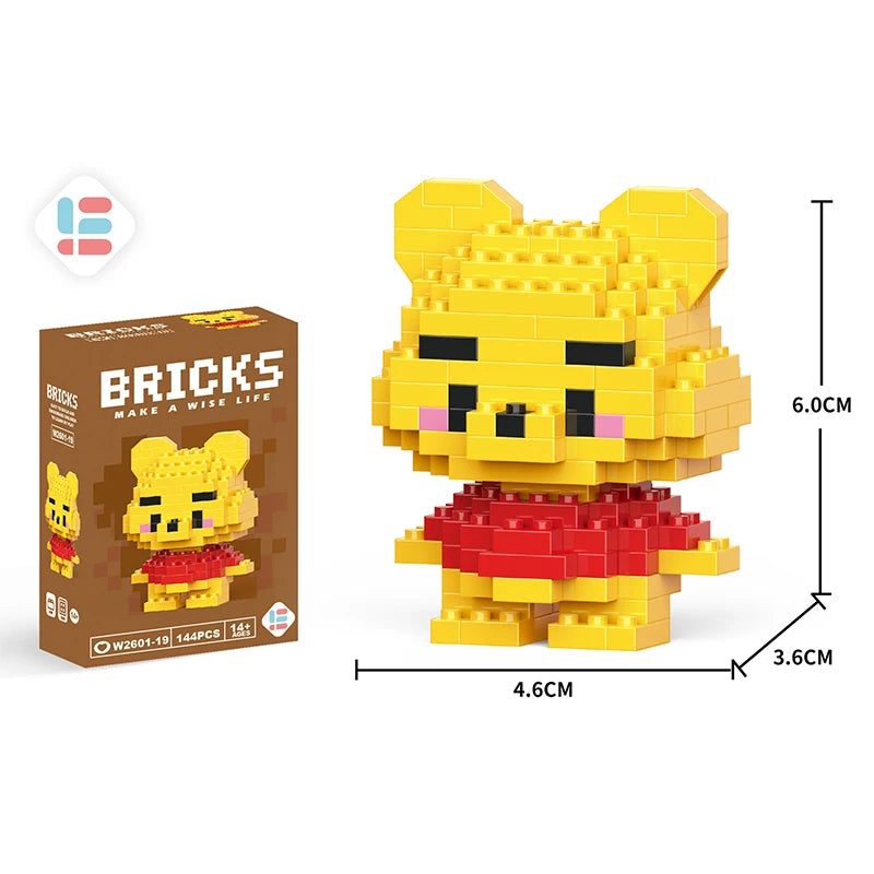 Disney Zootopia Small LinaBell Building Blocks Judy Nick Model Donald Duck Education Lotso Toys Mickey Mouse For Kids Birthday