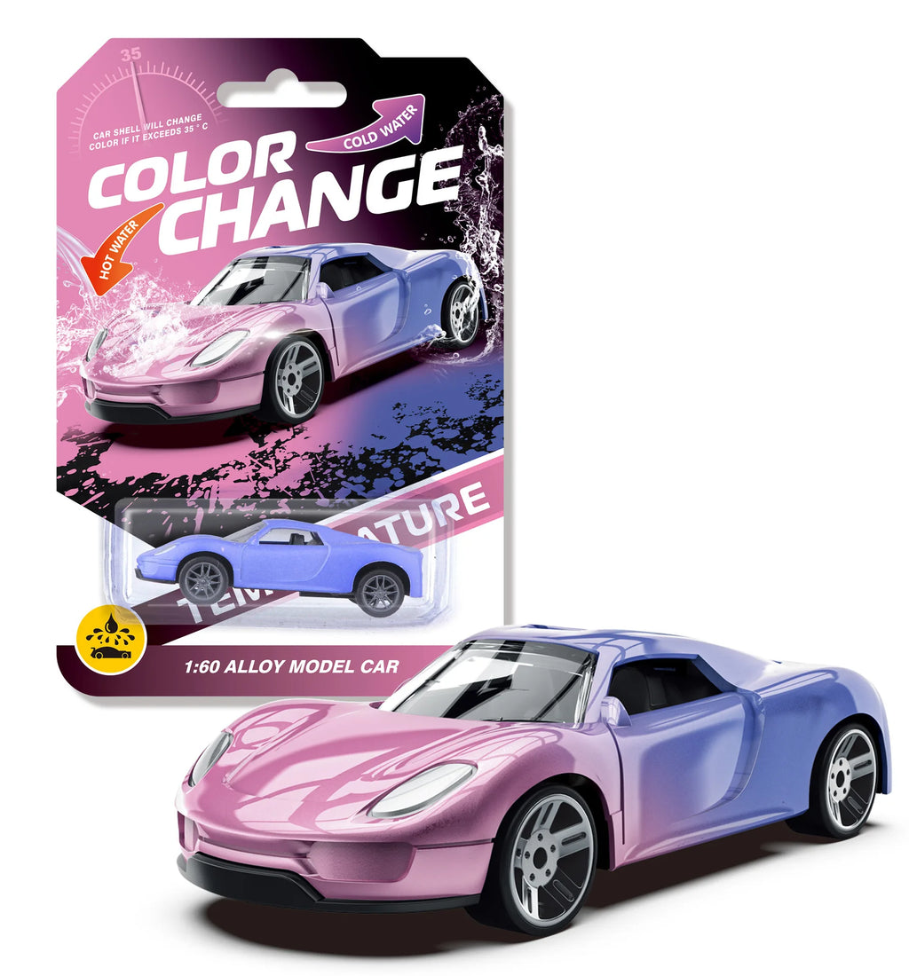 Alloy Off road model mini set toy racing car Color Changing Temperature Sensing Inertial Cars Model for bath Pool Water Toy
