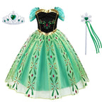 Girls Princess Dress Kids Birthday Cosplay Cinderella Snow White Aurora Rapunzel Halloween Costume Children Party Dresses