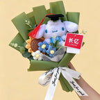 Cartoon Anime Series Hellokitty Kulomi Plush Toys Creative Graduation Bouquet Children's Day Birthday Graduation Gifts For Kids