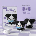 18 Styles Little Dog Cat Cute Pet Small Building Block Model Series Ornaments Children's Toys Miniature Bricks