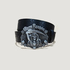 Punk Skull Plus size Leather Belt For women and men Harajuku Gothic Y2K Embossed Skeleton Hand Decoration Halloween Accessories