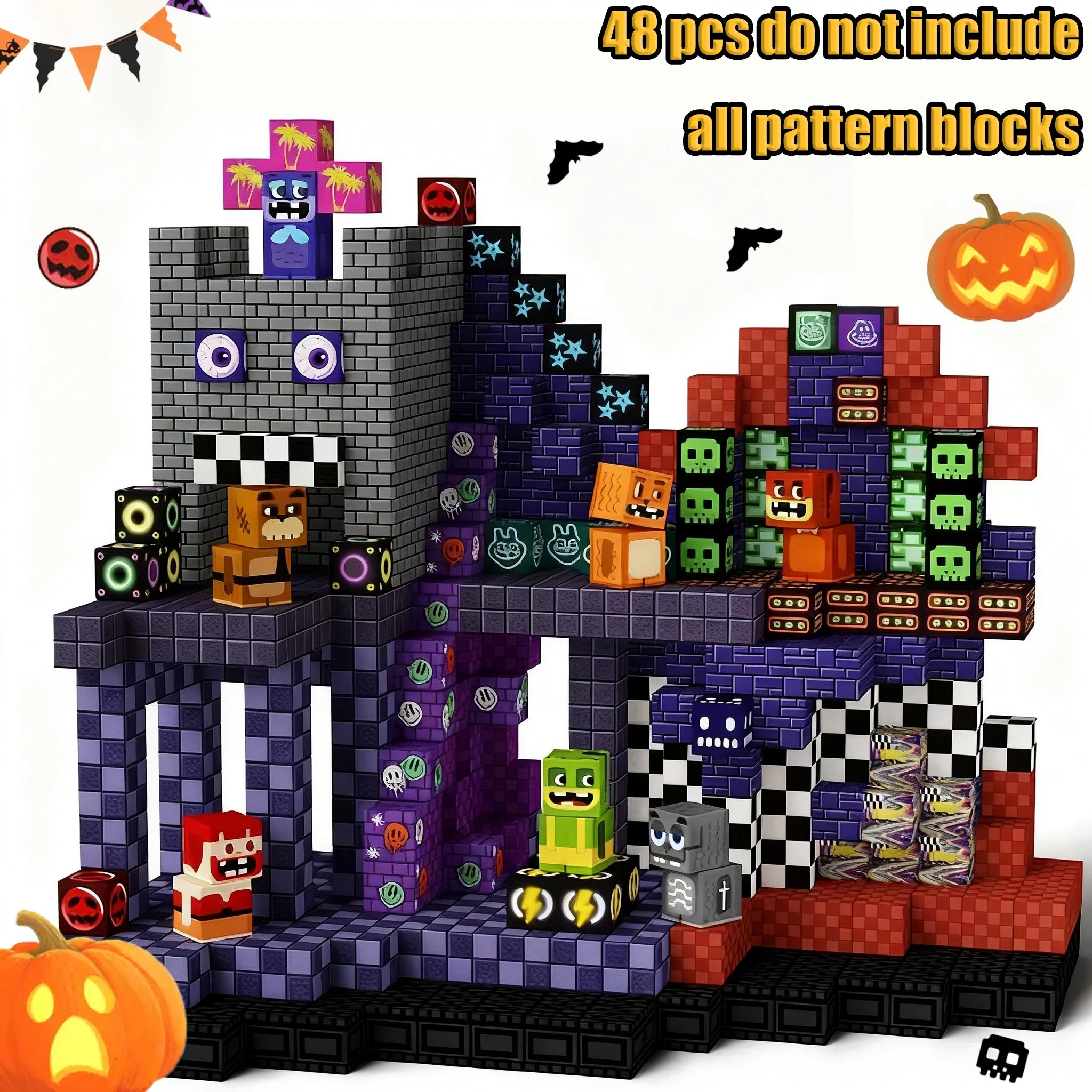 New Magnetic Building Blocks Mine World Magnetic Cozy Forest Cabin Construction Brick Cube STEM Boy Girl Children Toy Set Gift