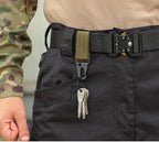 2/5 PCS.Tactical Hanging Buckle Molle Nylon Webbing Carabiner Belt Triangle Keychain for Outdoor Climbing Camping Tool Accessory