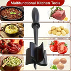1PC Handheld Meat Chopper & Mixer: Effortless Rice + Meat Grinding, Mashing, & Chopping – Versatile Kitchen Tool for Quick Prep