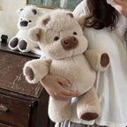 Adorable Highland Cattle Plush Toy 40cm - Huggable Running Cow Stuffed Animal Made with Premium Soft Fabric, Soothing Companion