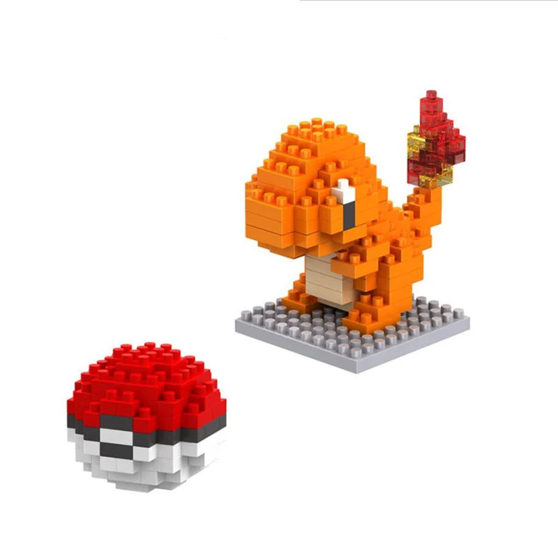 75 Style Pokemon Building Blocks Assembly Anime Picachu Charizard Doll Blastoise Bulbasaur Gengar Bricks Toy for Kid Gift