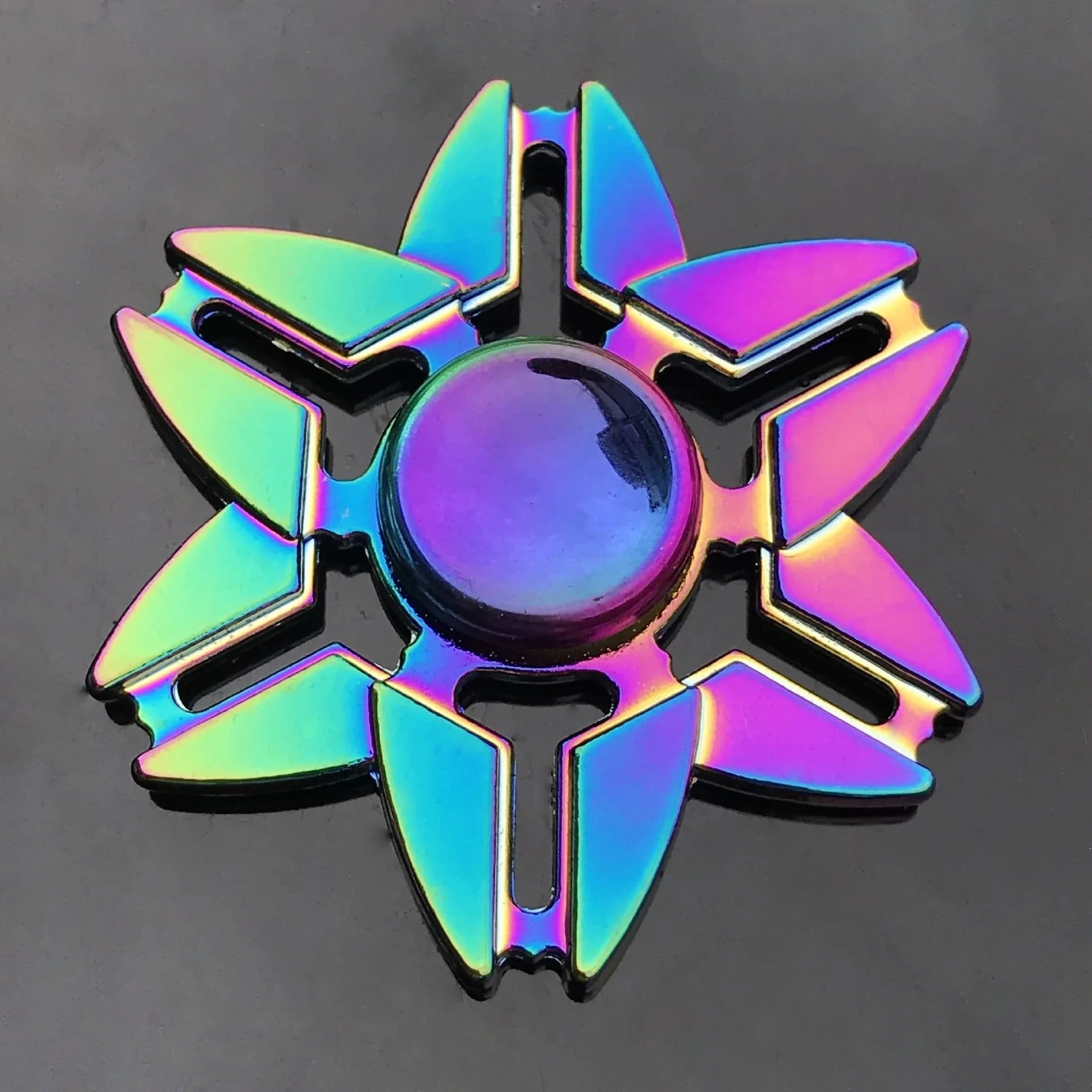 New Metal Rainbow Fidget Spinner Gradient Color R188 Mute Bearing EDC Hand Spinner Fingertip Gyro Anti-Anxiety Adult Toys Gifts