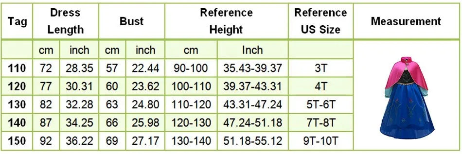 Girls Elsa Anna Dress Children Princess Carnival Dress Kids Jasmine Rapunzel Pageant Flower Disguise Birthday Cosplay Costume