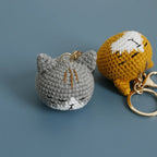 Exquisite Kitten Doll Crochet Keychain For Bag Pendant Knitted Small Cat Doll Keyrings Cute Kitten Keychain Custom Accessories