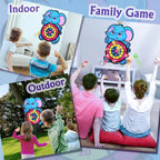 Montessori Throw Dart Board Toy Sport Slingshot Target Sticky Ball Dartboard Educational Indoor Outdoor Game