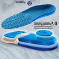 1Pair Sport Silicone Insoles for Shoes High Elastic Shock-absorbing Insole for Feet Arch Support Orthopedic Men Women Shoe Sole