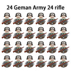 40/set World War II military building blocks National army soldier Character weapon assembly building block Children's toy gifts