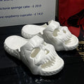 Halloween Personalized Skull Design Women Slippers Summer Outdoor Fun Slide Thick Sole Platform Beach Non-Slip Women Sandal