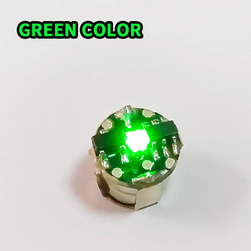 10pcs Super Mini Magnetic Led Lamp Toys 7.8mm *7.1mm DIY Model Making General Model Plus Light with Batteries and 1pc Magnet