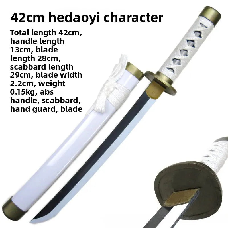 42cm/16.53in Anime Zoro Katana Swords Model Samurai Props Cosplay Peripherals Wooden With Sheath Collectible Ornaments Boys Toys