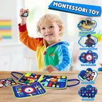 Toddler Montessori Busy Board Activities Education Toys Basic Dress Motor Skills Baby Travel Learning Toys For Christmas Gift