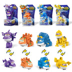 Super Wings Toys, Transformable Toys 2 Inch, Airplane Toy for Kids 3-5 Years Old, 15 Packs Transforming Jet Playset, Real Mobile