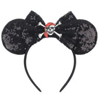 Nieuwste Mickey Mouse Oren Hoofdband Kid Adult Festival Party Pailletten Strik Haarband Vrouwen Baby Girl Party Haar Accessories