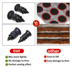 21-10PCS Vacuum Car Tyre Repair Rubber Nail Set Universal Tire Screw Tubeless Repair Tools Accessories Kit for Motorcycle Truck