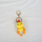 Mini Animal Doll Series Crochet Keychain Knitted Small Rabbit Doll Keyrings Mini Puppy Cute Keychain Wholesale Custom Accessory