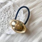 2024 Design Geometric Glossy Gold Silver Color Metal Eggshell Hairgrips Barrettes for Women Girls Party Hairwear