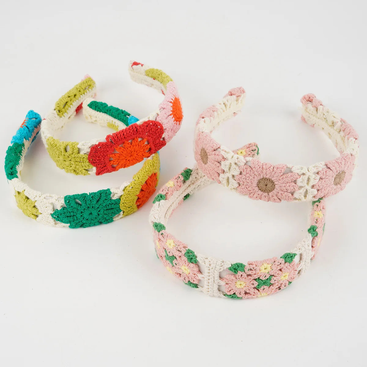 NEW Knitted Headband Bohemian Style Summer Seaside Vacation Handmade Head Band Hair Accessories for Women Girls