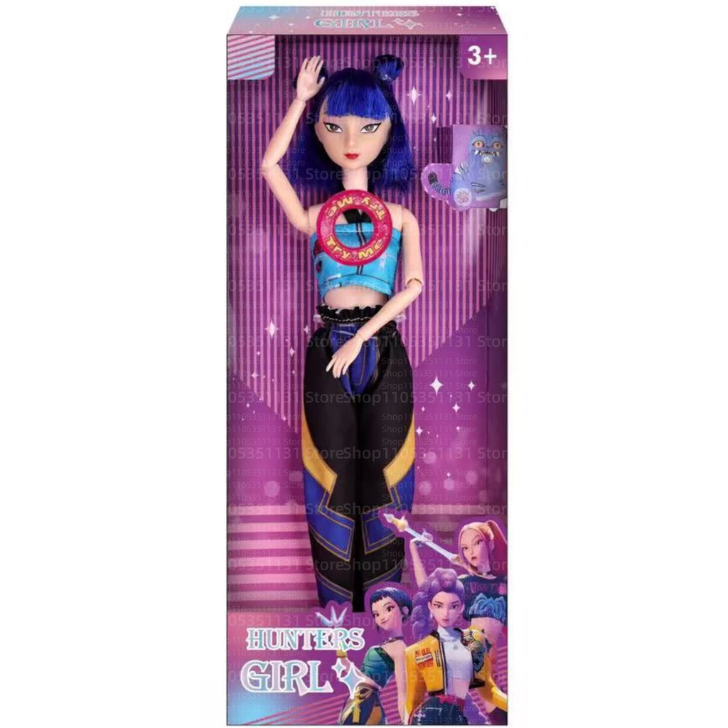 Kpop Rumi Mira Zoey Vinyl Doll Anime Hunters Girl 11 Inch Articulated With Theme Music Cute Toy 3PCS Set Gift for Kids Girl Fans