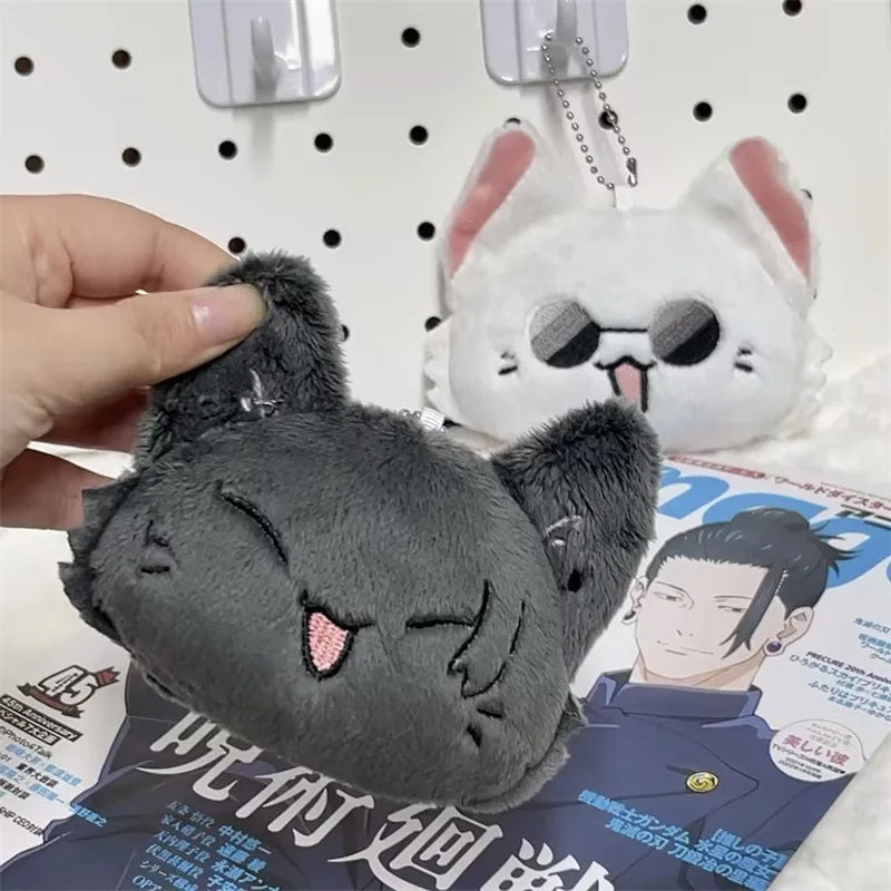 Anime Keychain Geto Suguru and Satoru Gojo Plush Cosplay Doll Pendant Keyrings Accessories Key Chains Fans Gifts