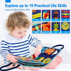 Toddler Montessori Busy Board Activities Education Toys Basic Dress Motor Skills Baby Travel Learning Toys For Christmas Gift