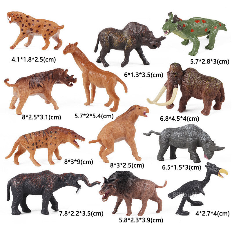 New 12pcs Farm Animal Figurines Poultry Sets Action Figures Horse Cow Dog Duck Sheep Cock Model Education Toys for Children Gift