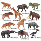 New 12pcs Farm Animal Figurines Poultry Sets Action Figures Horse Cow Dog Duck Sheep Cock Model Education Toys for Children Gift