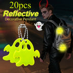 20-Piece Keychain Set with Double-Sided Reflective Design – Stylish Fun Halloween Night Accessories, Ideal Gifts