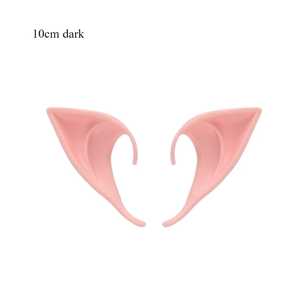 Mysterious Angel Elf Ears Latex Ears for Fairy Cosplay Costume Accessories Halloween Decoration Photo Props Adult Kids Toys