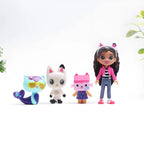 NEW 13pcs Anime Figure Gab Toy Smiling Cakey Catrat Hug Doll Mercat Cartoon Action Figure Home Decoration Xmas Birthday Gifts