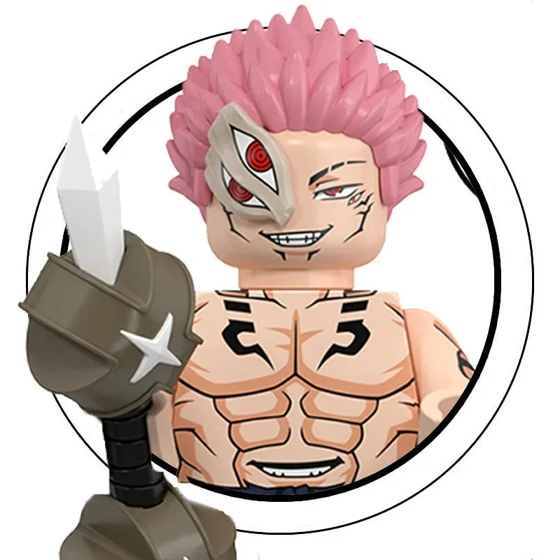 WM6139 WM6140 WM6149 WM6202 WM6201 Jujutsu Kaisen Building Blocks Mini Action Figure Itadori Yuji Gojo Satoru Ryomen Gifts Toys