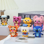 Disney Stitch Building Blocks Anime Kawaii Cartoon mini Action Children's Figures Blocks Bricks Assemble DIY Toys Gift for Kids