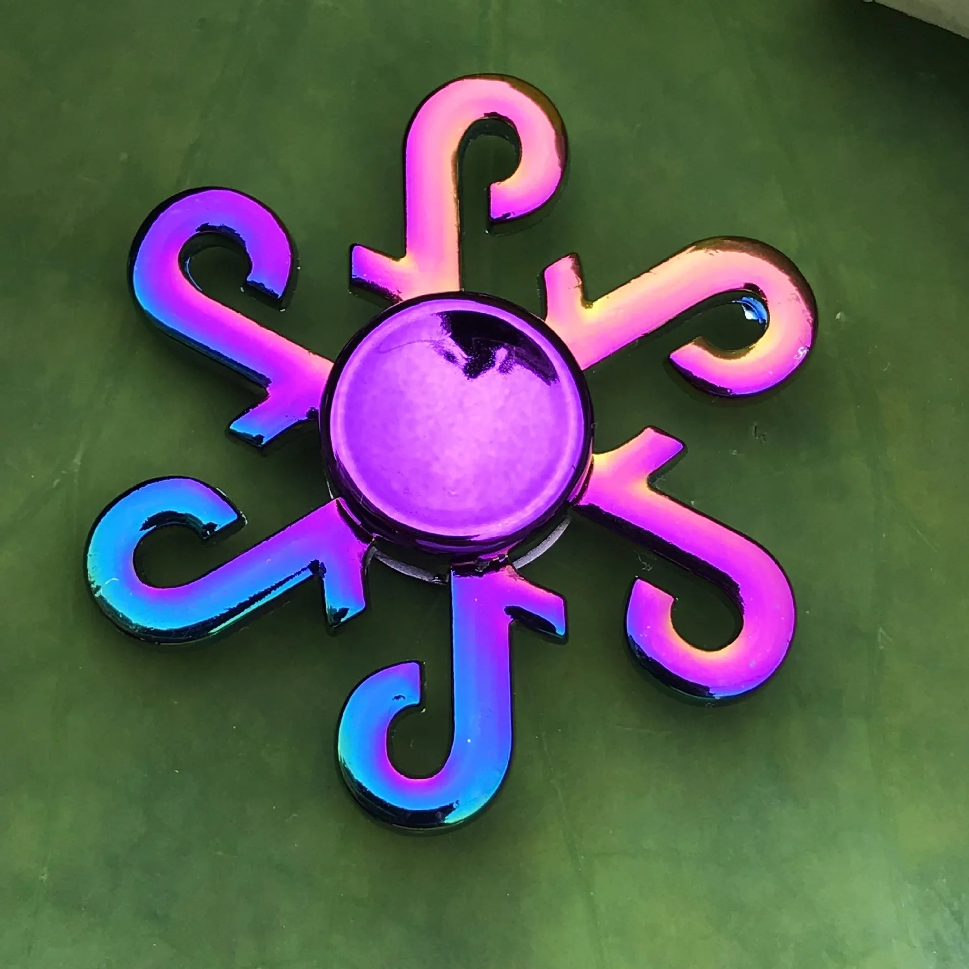 New Metal Rainbow Fidget Spinner Gradient Color R188 Mute Bearing EDC Hand Spinner Fingertip Gyro Anti-Anxiety Adult Toys Gifts