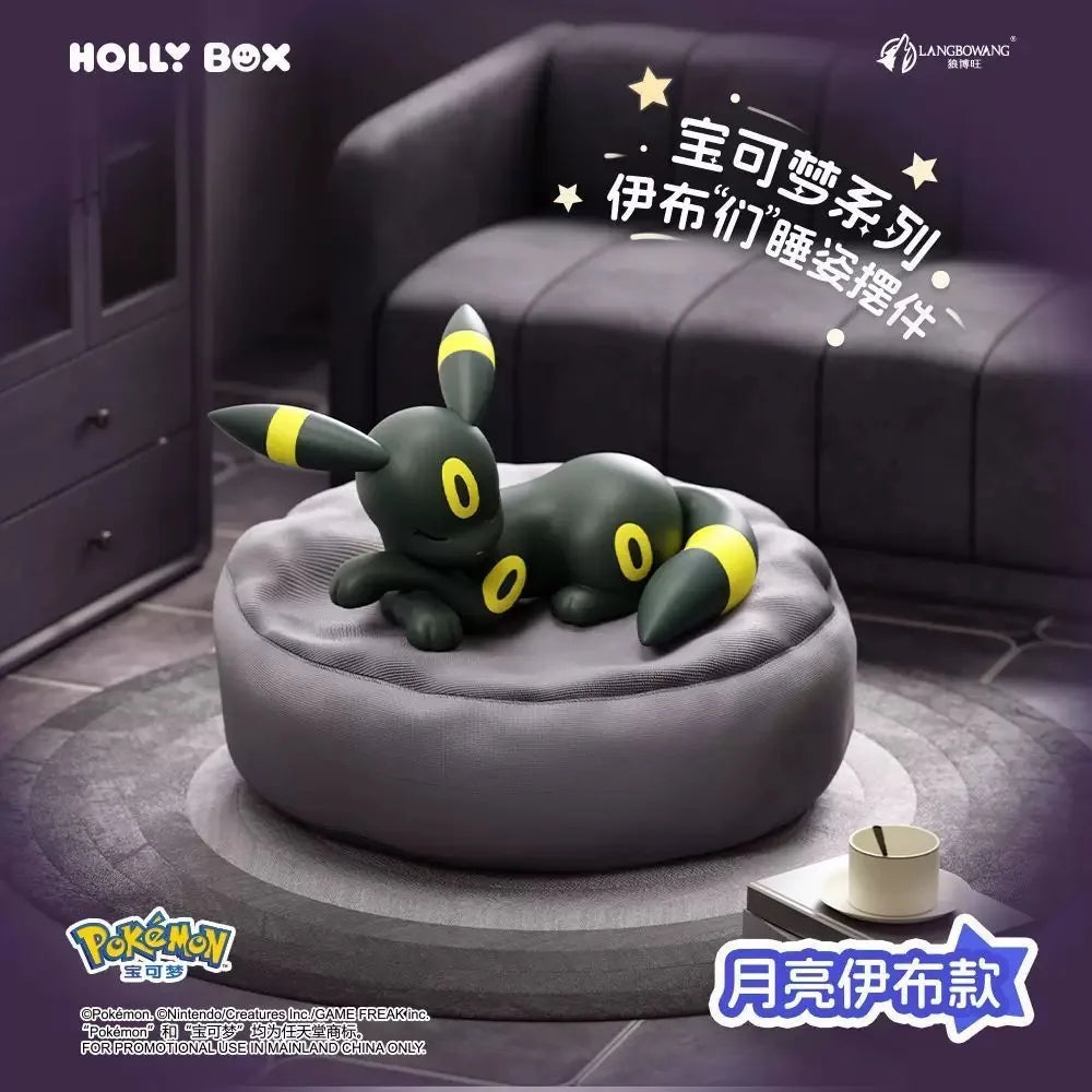 Genuine Product Pokémon Sleeping posture model ornament Serie Anime Action Figure Sylveon Umbreon Charmander Model Doll Toy Gift