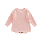 0-2Y Knitting Newborn Baby Girl Boy Spring Autumn Clothes Cute Long Sleeve Sweater Romper Jumpsuit Casual New born Outfits