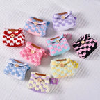 Colorful Knitted Coin Bag Keychains Mini Crochet Bag Keyring Handmake Knitting Storage Bag Keychain Keys Holder Custom Accessory