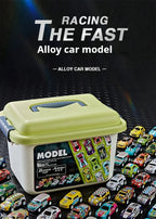 30 - 50PCS Mini Alloy Cars Model Set with Storage Box Diecast Pull-Back Vehicle Toys for Boys, Gift for Christmas, Birthday Gift