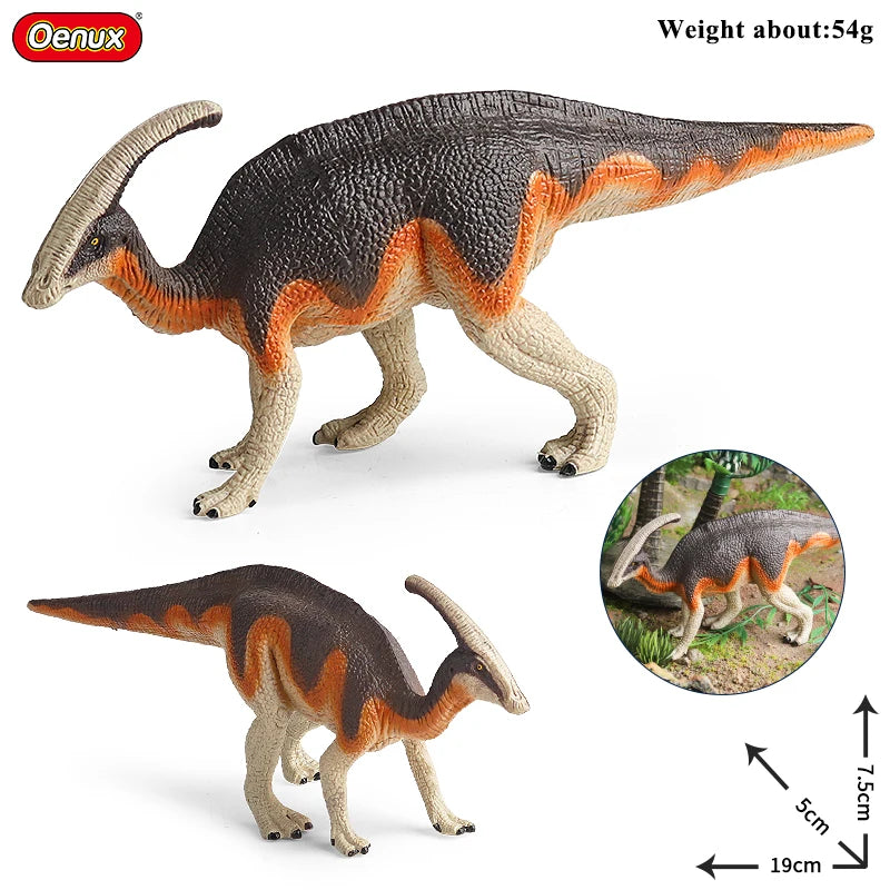 Oenux Jurassic Dinosaurs Indominus Rex Mosasaurus Saichania Dilophosauridae Spinosaurus Model Action Figures Collection Kid Toy
