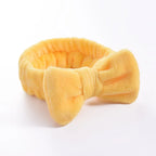 Women Solid Bow Headbands Coral Fleece Makeup Spa Wash Face Turban Head Wrap Girls Hair Towel Accessories Head Band Hairbands