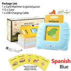 Early Education Flash Card Learning Toys Talking Flashcards for Kids Preschool English Electronic Audio Book Machine Gift